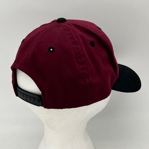 Texas A&M Logo Athletic Snapback Hat One Size Fits All Maroon And Black - Picture 10 of 14